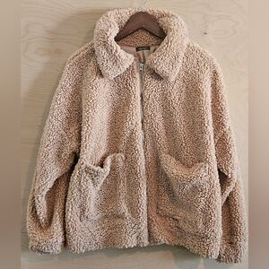 Cozy Tan Sherpa Jacket